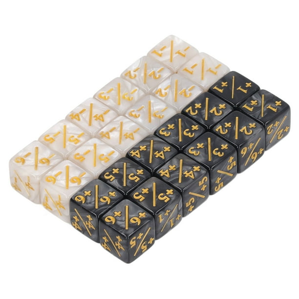 D6 Dice Counters, Portable 24 Pieces D6 Dice Counters For Board Game