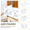 thumbnail image 4 of Storage Box With Lid 16.5x12.6x11.8In Lidded Home Storage Bins Foldable Stacked Household Storage Box Tiny Little Ducking Art, 4 of 7