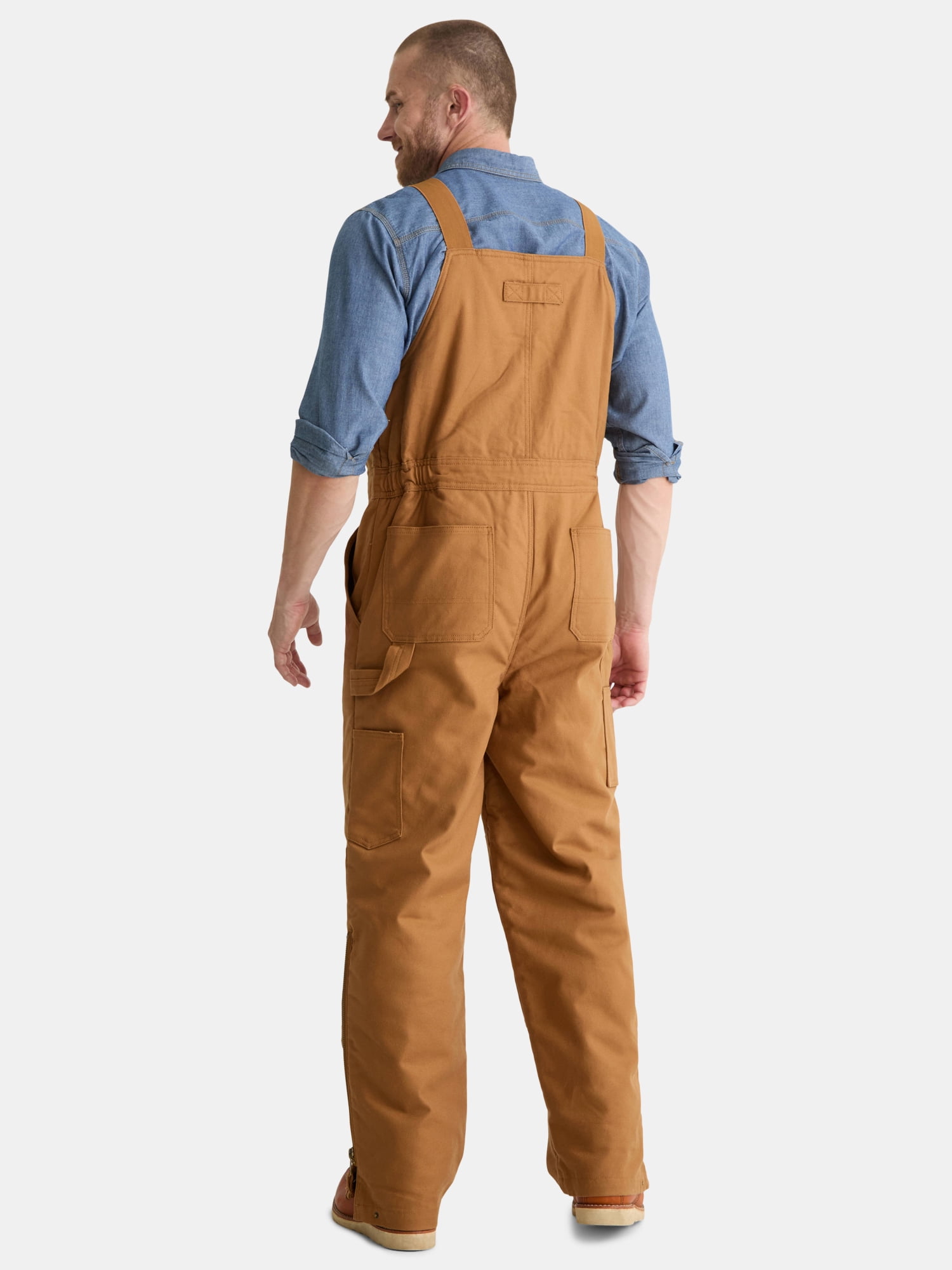 Brahma Men’s and Big Men’s Insulated Bib Overalls, Sizes M-2XL
