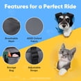 thumbnail image 7 of Petbobi Dog Car Booster Seat Portable Holiday Gift Breathable Bag with Seat Belt Dog Carrier Safety Stable for Travel with Clip on Leash and Storage Pocket, 7 of 7
