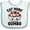 White and Blue, variant on Inktastic Eat More Gumbo Funny Cajun Food Lover Boys or Girls Baby Bib