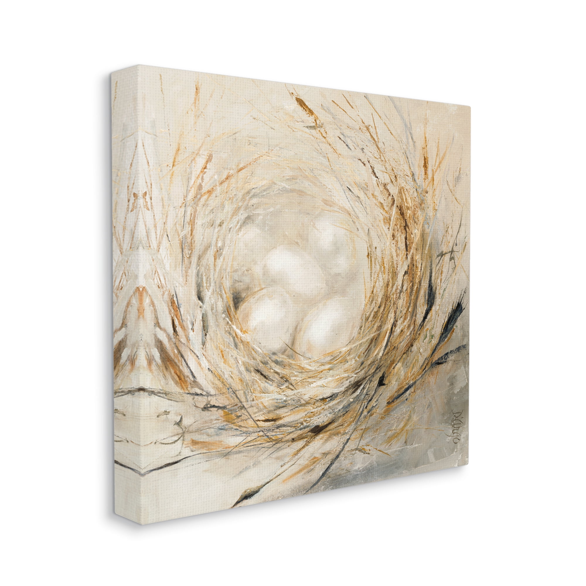 Stupell Industries Abstract Baby Bird Egg Nest Countryside Animals, 36 x 36,Design by Third and Wall