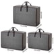 thumbnail image 5 of Bolsa de almacenamiento grande con asa, bolsa de almacenamiento plegable, cubo de almacenamiento para edredón y edredón, alta capacidad, resistente, fácil de limpiar, para dormitorio, de, 5 of 7