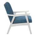 thumbnail image 5 of Weldon Armchair in Navy Fabric with Antique White Finished Frame, 5 of 5