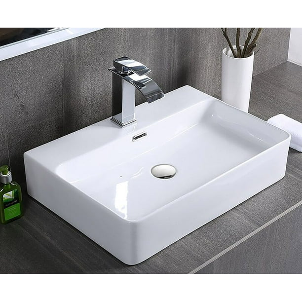 Esatto® Kit Rex Paquete De Precio Mejorado Con Lavabo Ovalin Llave Y Desagües ESATTO ECONOKIT REX