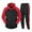 Red, variant on Men's Suits Product Classification and Title Autumn Winter Set with Leisure Zipper Sweatshirt and Trousers Sports Suit Red 2XL