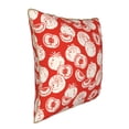 thumbnail image 2 of Fotbe Tomatoes Pattern Velvet Decorative Throw Pillow Covers with Elegant Piping, Soft Plush Cushion Cover for Sofa, Bed, Car, Office-18"x18", 2 of 8