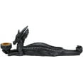 thumbnail image 4 of Ebros Gothic Stony Dragon Incense Burner and Candle Holder Figurine 10" Long, 4 of 7
