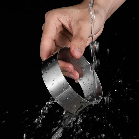 UPKOCH Burger Patty Mold Hamburger Maker Press Silver 1Pack