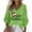 Green, variant on Under 10 dollars! Merry Christmas Shirts Women Funny Letter Graphic Long Sleeve Pullover Xmas V Neck Blouse Holiday Plus Size Tops