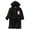 Black, variant on Toddler Bath Robe Unisex Baby Hooded Bathrobe Kids Flannel Pajamas Dressing Gown for Boys Girls Pink Size,7-9 Years