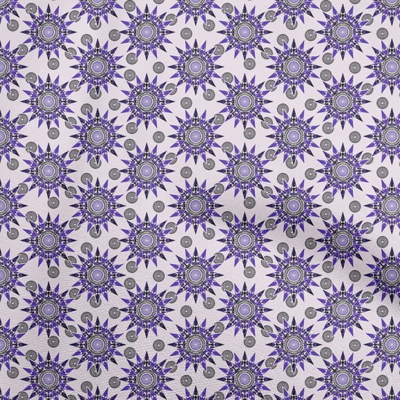 oneOonePolyesterSpandexPurpleFabricAsianBlockQuiltingSuppliesPrintSewingFabricByTheYard56InchWide