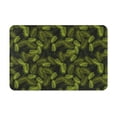thumbnail image 1 of Balery Tropical Palm Leaves Fern Leaf Felpudo de franela, resistente a las manchas y a la decoloración, para uso interior y exterior, fácil de limpiar, 40 x 60 cm, 1 of 7