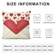 thumbnail image 5 of JEUXUS  Valentine's Day Pillow Covers  Big Red Hearts Small Red Hearts Decor Throw Pillow Covers Valentine's Day Cushion Case Decoration for Sofa Couch 53C, 5 of 5