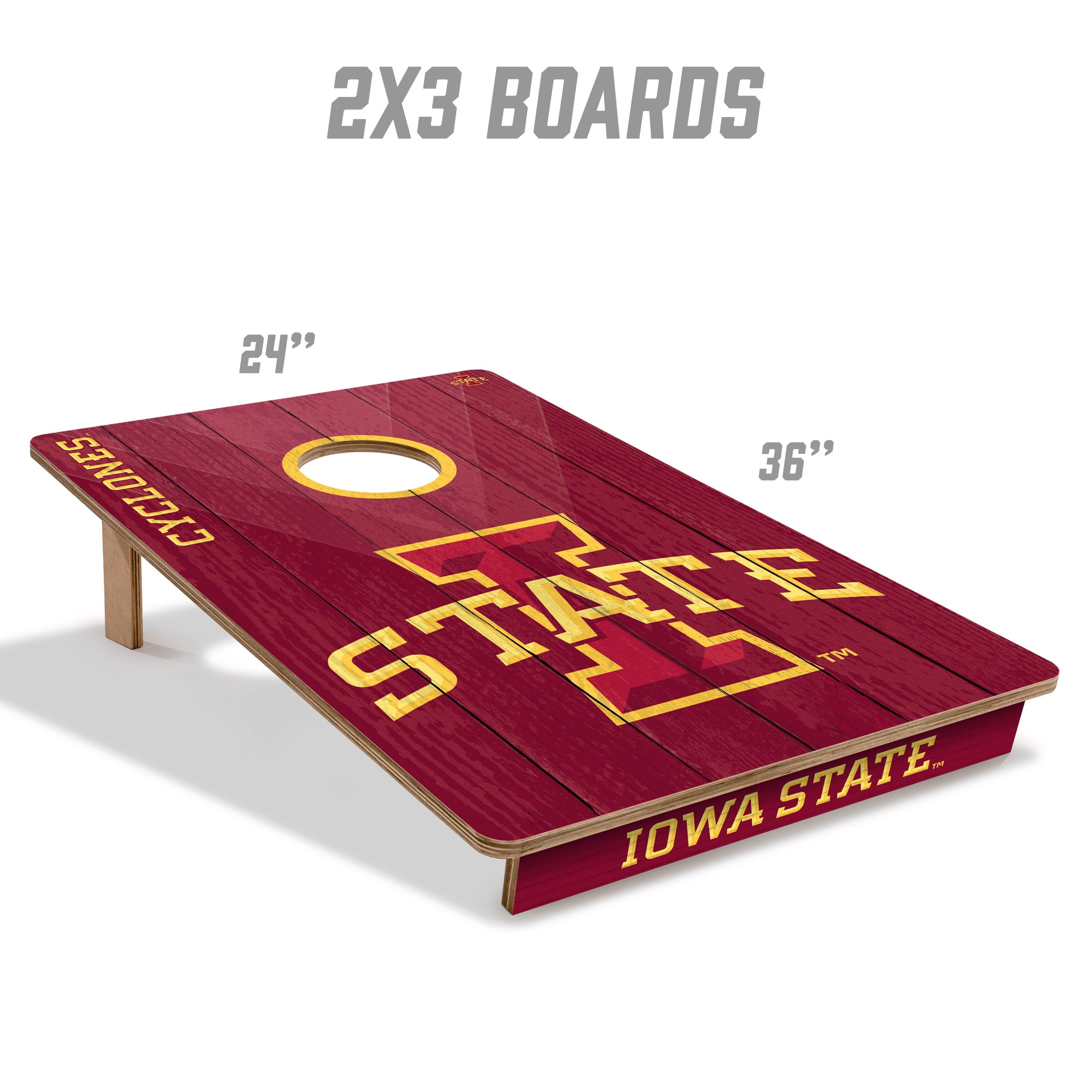 YouTheFan NCAA Iowa State Cyclones 2' x 3' Cornhole Game