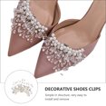 thumbnail image 5 of CIMAXIC Clips de Chaussures de Mariée 2 Pcs Clips de Chaussures en Perles Boucles de Chaussures de Mariée Décoratives Charmes de Chaussures, 3.35"X2.76"X0.59 Pouces, 5 of 5