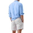 thumbnail image 3 of Coshow Cotton Shirts for Men Summer Long Sleeve Button Down Shirts Casual Stylish Beach Shirts, 3 of 8