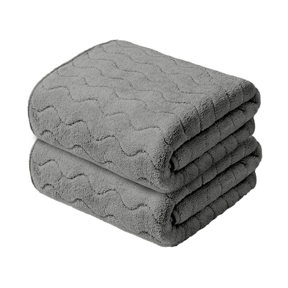 Btomtd 2pcs Hand Towels Set for Bathroom Thick Soft and Absorbent Household Towels for Wash Face Practical Gift Set of Towels - 29.52'x13.77', Gray-2pcs