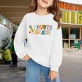 thumbnail image 2 of Mercatoo Sweatshirts for Girls Boys First Day of School Fourth Grade Graphic Pullover Tops Tween Trendy Long Sleeve Shirt, 2 of 6