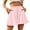 Pink, variant on Kovlvoll Womens Shorts Plus Size Summer Lightweight Comfy Elastic Waist Drawstring Loose Summer Skirts with Shorts