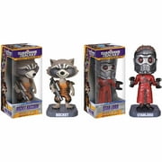 Funko Guardians of the Galaxy Wobbler Bundle, Starlord and Rocket Raccoon