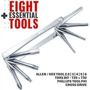 PRO BIKE TOOL 8 in 1 Bike Multitool Compact & Lightweight with Slim Bag