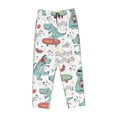 thumbnail image 4 of Naloa Music Lover Dinosaur Print Women’s Ultra-Soft Comfy Pajama Lounge Pants with Pockets & Drawstring, 4 of 8
