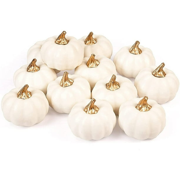Juego de calabazas de Espuma Sincero paquete de 12 8 cm naranja
