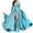 Light Blue dresses, variant on Summer Saving Wycnly Dresses for Women 2024 Evening Party Prom Elegant High Waist Flowy Slit Swing Sparkly Sequin Long Dresses Solid Long Sleeve V-Neck Maxi Formal Dresses for Women Blue XXXL