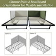 thumbnail image 5 of Twin Corduroy Upholstered Daybed Frame, Sturdy Metal Bed with Underbed Storage and Wood Slats, Supports up to 550 lbs, Green, 5 of 13