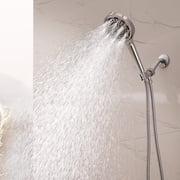 JOMOO Handheld Shower Head, 6 Setting High Pressure Filtered Showehead with Handheld, 6 inch Water Softener Filters Beads for Hard Water Shower Head with Extra Long 71 Stainless Steel Hose (Chrome)