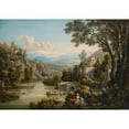 thumbnail image 2 of Louis-François Cassas 14x11 Gold Ornate Wood Frame and Double Matted Museum Art Print Titled - The&nbsp;Bourtassi Mosk,&nbsp;Or&nbsp;The Derviches Convent, Tripoli, Lebanon (1813), 2 of 4