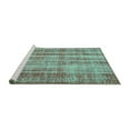 thumbnail image 2 of Ahgly Company Machine Washable Indoor Rectangle Abstract Turquoise Blue Contemporary Area Rugs, 2' x 3', 2 of 4