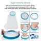 thumbnail image 4 of Protector de ducha para piernas para niños funda profesional para yeso impermeable cómodo látex seguro para heridas en las piernas ANGGREK Otros, 4 of 8