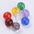 thumbnail image 1 of Transparent Acrylic Beads Round Mixed Color 10x9.5mm Hole: 1.7mm, 1 of 4
