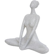 Tied Ribbons Yoga Lady Statue Yoga Pose Figurines Women Sculptures Home Décor Modern Table Top Decorations Gifts for Office Home - Meditation Yoga Pose Statue Christmas Decorations