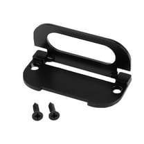 Uxcell 3-inch x 1-3/8-inch Door Drawer Handle Flush Ring Pull Zinc Alloy Black