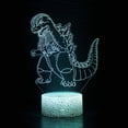 thumbnail image 1 of Luz nocturna LED 3D de Kings Kong contra Godzilla que cambia de color, 1 of 1