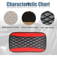 thumbnail image 4 of Vrasly Car Center Console Cover, Universal Leather Waterproof Armrest Seat Box Cover Protector, Comfortable Car Decor Accessories Fit for Most Cars, Vehicles, SUVs-Red, 4 of 7