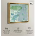 thumbnail image 3 of Lilly Pad Abstract II Canvas Coastal Farmhouse Wall Art by Art Remedy, Gold Frame, 40" x 40", 3 of 8