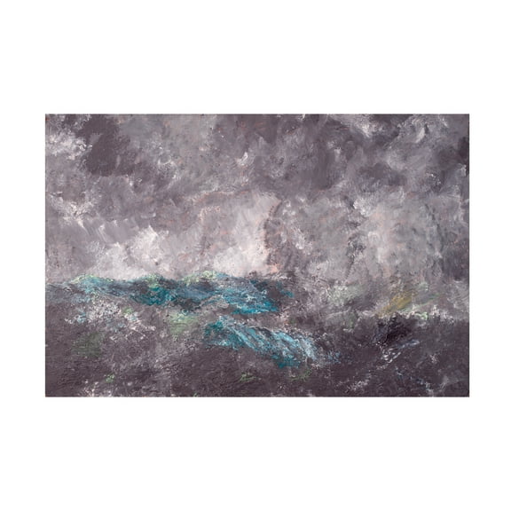 Canvas Wall Art - Pictufy  'Storm In The Archipelago, Dalarap' Wall Art for Living Room, Bedroom, or Office D?cor by Trademark Fine Art - 19 x 12 Inches