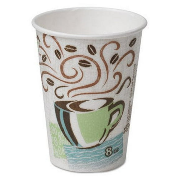 New Dixie Hot Cups, Paper, 8 oz., Coffee Dreams Design, 50/Pack , Each