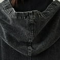 thumbnail image 6 of Taylonsss Womens Hooded Color Block Long Denim Vest Coat Dress Casual Layered Outfit, 6 of 6