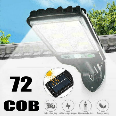 

Solar Lights Outdoor 72 LED with 3 Lighting Modes Motion Sensor Security Lights IP65 Waterproof Solar Powered for Garden Patio Yard