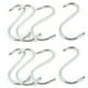 thumbnail image 1 of 8 Piezas Ganchos Colgantes en Forma de S de Metal Plateado para Bufandas y Ropa, 1 of 5