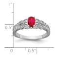 thumbnail image 3 of 14K White Gold Ring Band Only center Stone Oval 2 to 6 mm (tapered), Size 9, 3 of 3
