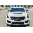 thumbnail image 3 of Extreme Online Store Replacement for 2016-2019 Cadillac CTS-V Carbon Package Style Carbon Fiber Front Bumper Lower Lip Splitter, 3 of 11