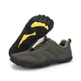 thumbnail image 5 of Women's Mens Waterproof Winter Warm Barefoot Shoes Comfortable Non Slip Hiking Shoes Fleece Lined Slip On Sneakers Green Size 6.5, 5 of 6