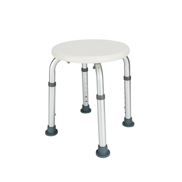 Shower Stool, Bath Bench Adjustable Height, Lightweight Compact and