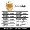 thumbnail image 2 of Husky Dog Face Excited Wood Mini Charms Shapes DIY Craft Jewelry - With Hole - 16mm (22pcs), 2 of 7